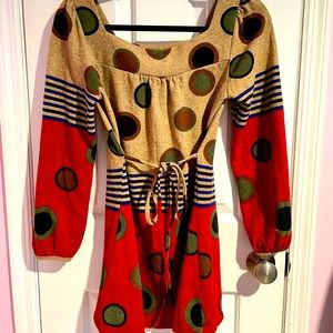 Lavand. Polka Dot Sweater/Tunic